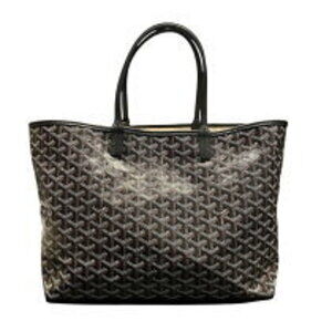 Goyard Saint Louis black Goyardine canvas handbag